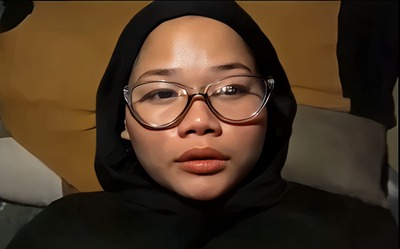 Hijab Hitam Binal Kacamata Crot Di Muka